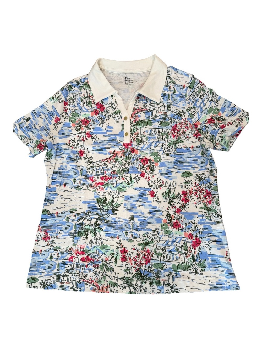 KIM ROGERS casual easy to wear top, L